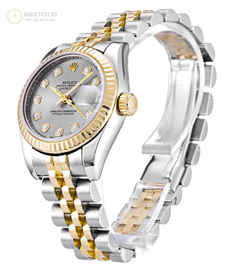 replica rolex stainless and gold women's watch|rolex datejust knock off.